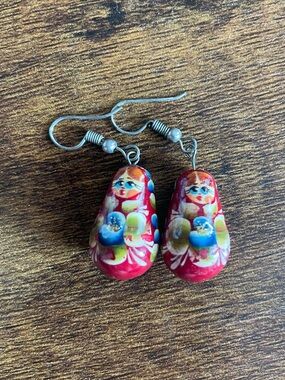 Russian doll earrings